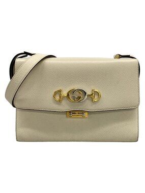 Gucci Shoulder Bag Zumi Ivory Leather